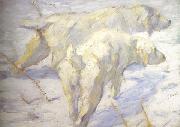 Franz Marc Siberian Sheepdogs (mk34) Sweden oil painting artist